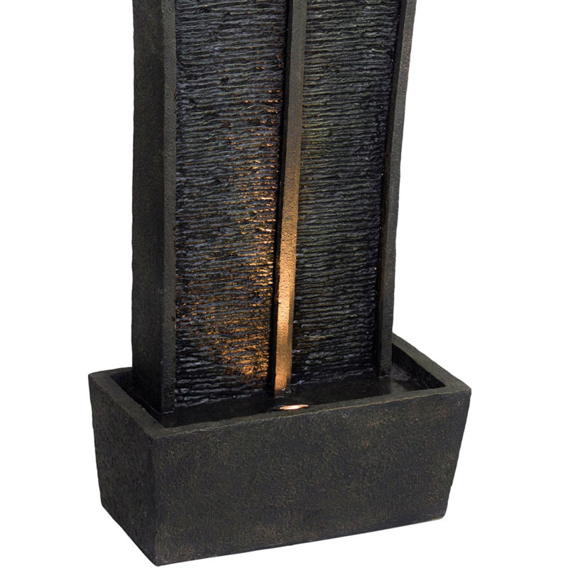 41.5" Tall Polyresin Indoor / Outdoor Fountain With LED Light