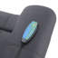 Fauteuil inclinable électrique en microfibre Domana