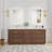 Porto 84'' Double Bathroom Vanity with Quartz Top-1045362888-1045308512
