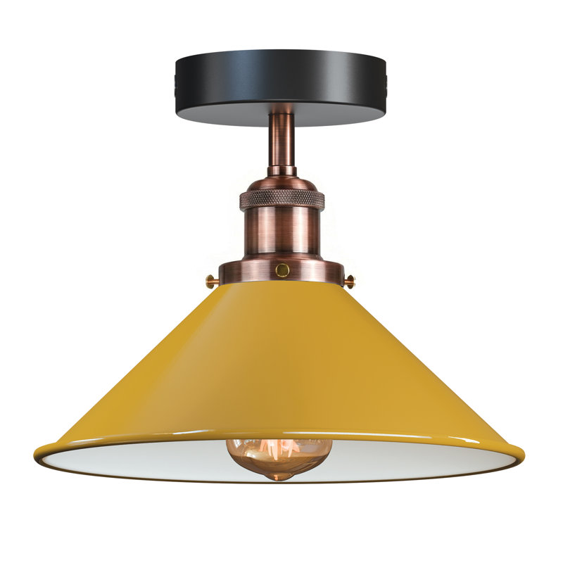 Semi Flush Mount, Yellow