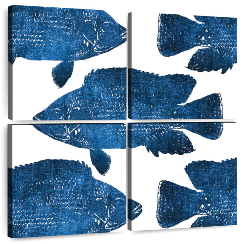Brampt Fish Collage, 18'' H x 18'' W