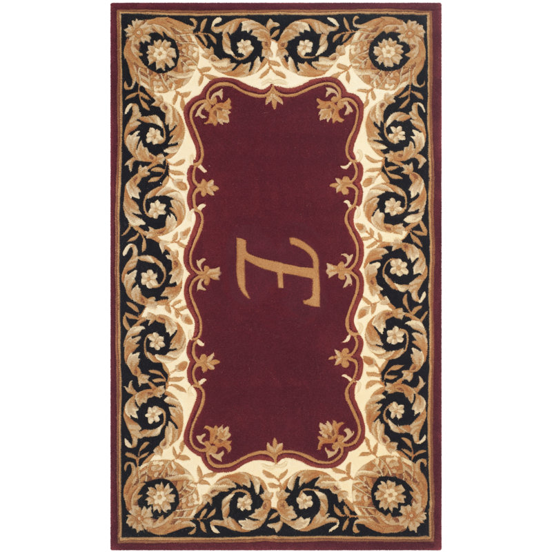 Lenora Hand Tufted Wool Pile Oriental Rug, Rectangle 3' x 5', E