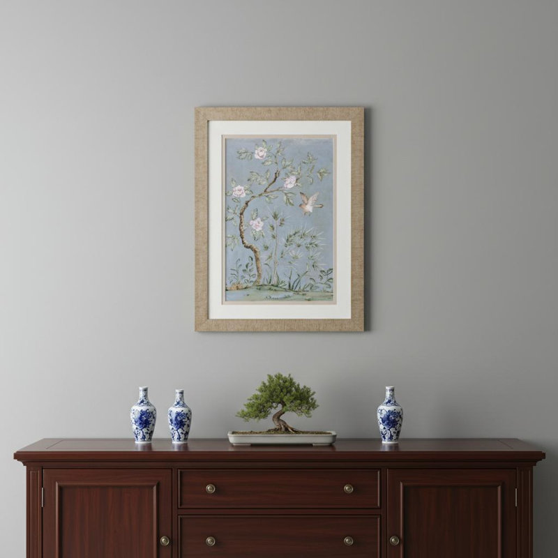 «Spring Mural II», art mural encadré brun