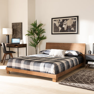 Poitra Low Profile Platform Bed by Mercury Row