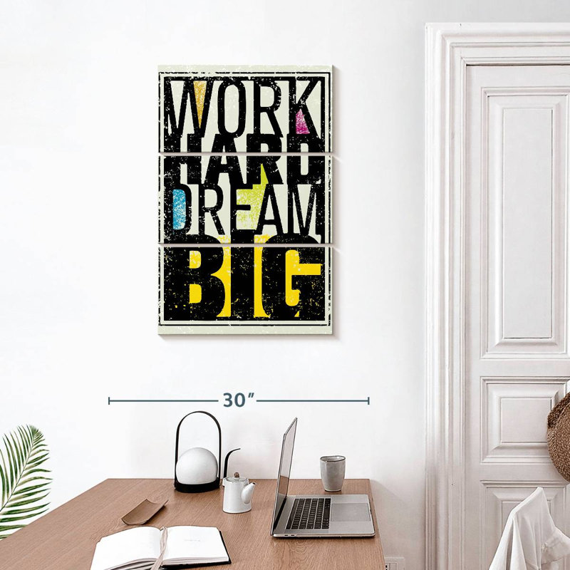 Citation Tergel Work Hard Dream Big, H 32 po x l 20 po