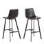 Upholstered Counter Stool with Metal Frame-99412570