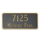 Estate 2-Line Lawn Address Sign