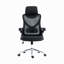 Chaise de bureau ergonomique Essential avec appui-tête et soutien lombaire, noir