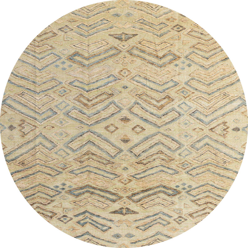 Tapis abstrait moderne 4746, Rond 3 pi