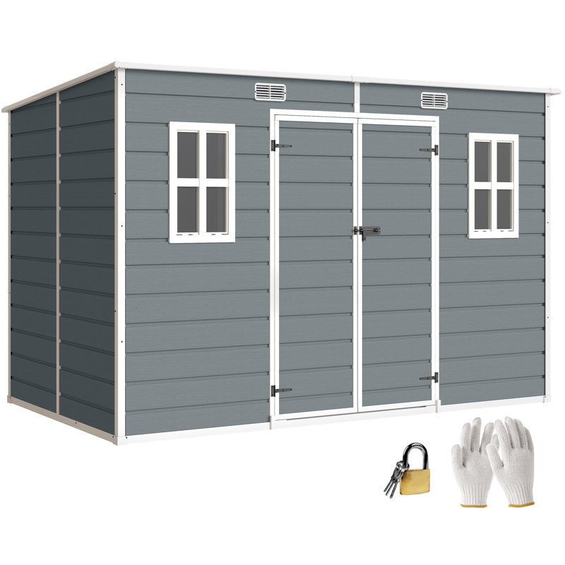 Garden Storage Shed, Grey