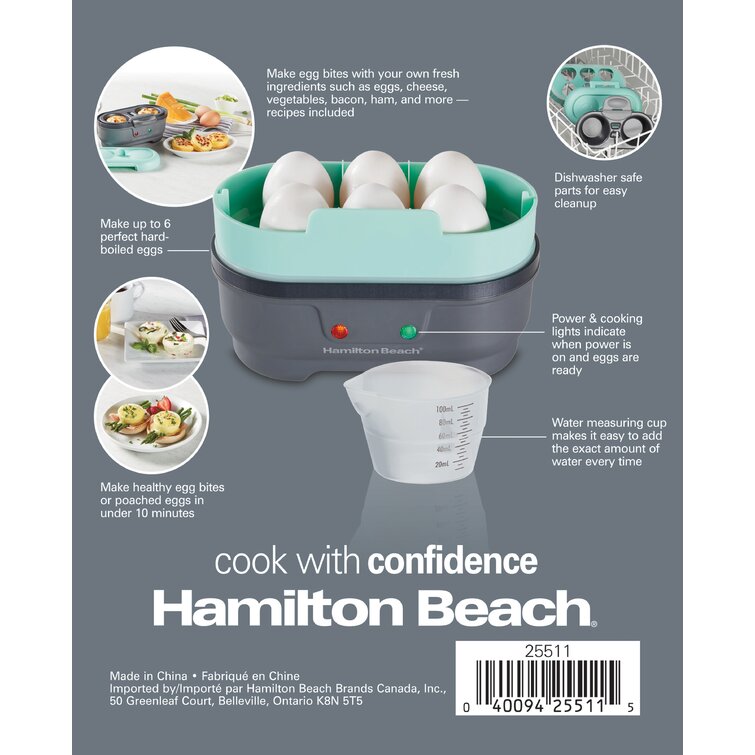 Hamilton Beach Egg Bites Maker with Hard-Boiled Eggs Insert