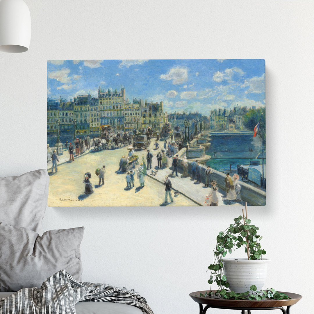 Pont Neuf In Paris by Pierre-Auguste Renoir - Wrapped Canvas
