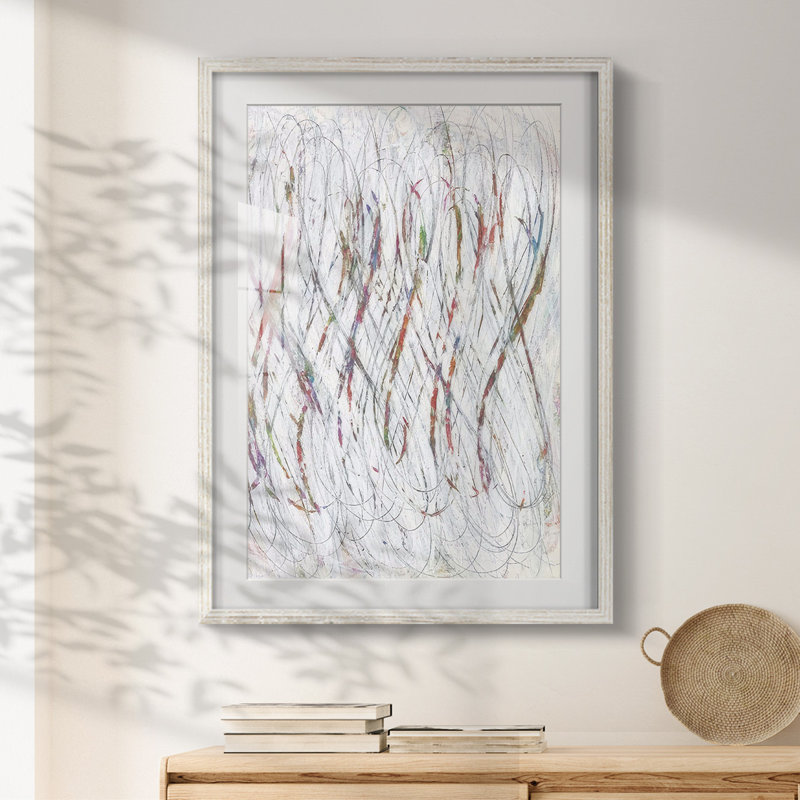 White Infinity I - impression encadrée, Blanc, H 28,5 po x l 20,5 po