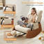 Fauteuil berçant inclinable en velours côtelé XUEGW-1750623353