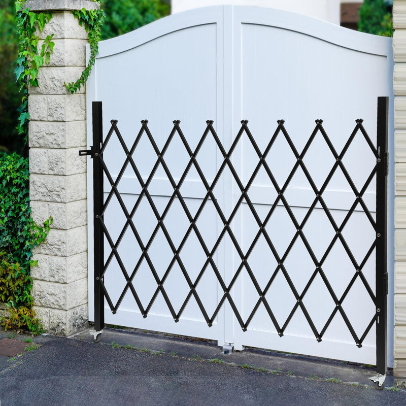Security Black Metal Gate, 5.5 ft. W x 4 ft. H