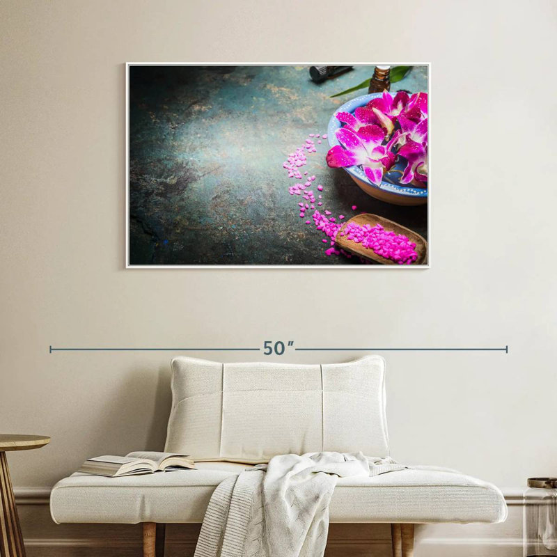 Spa Fusion, Cadre flottant blanc, 40 po x 27 po
