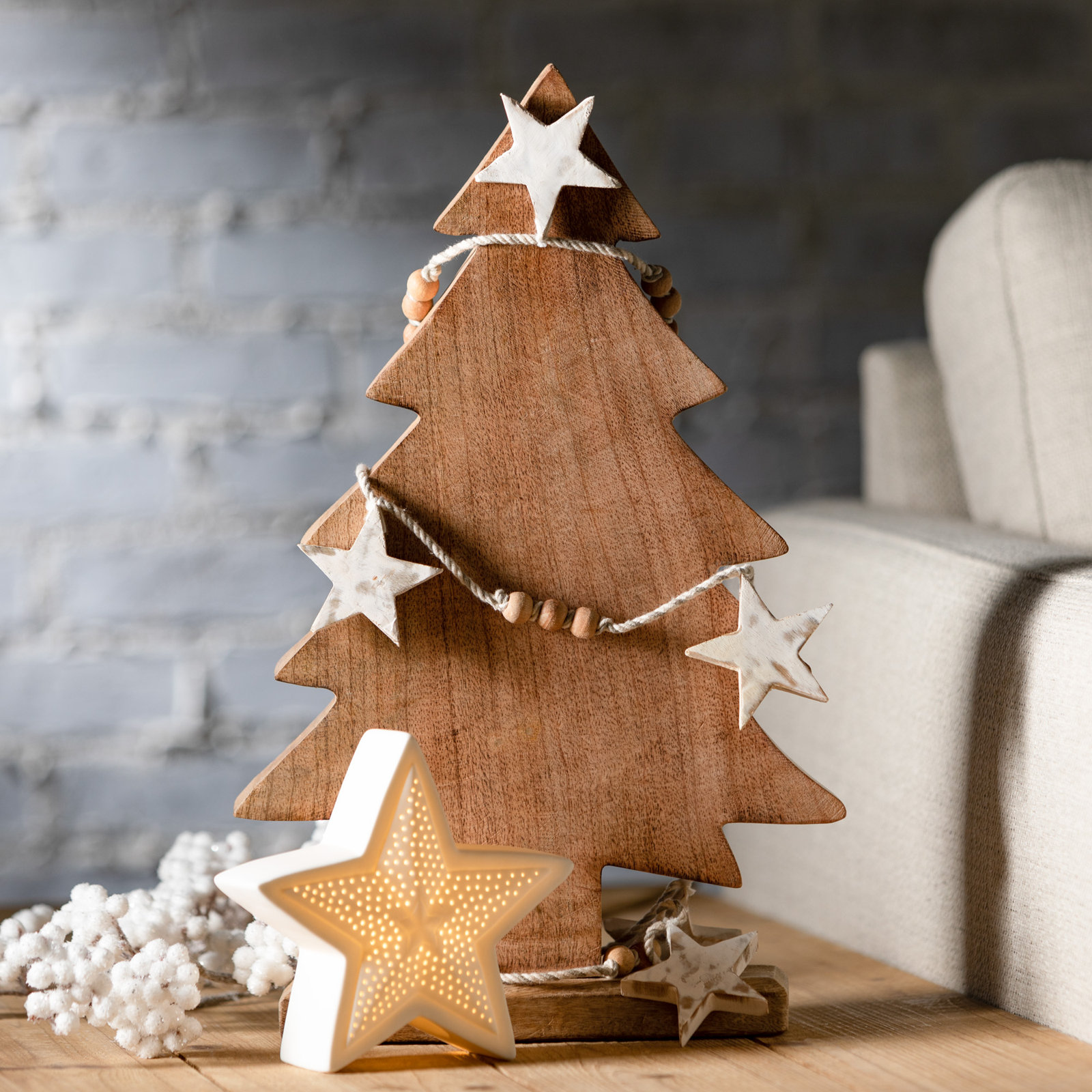 2 Piece Mango Large Tree Accents Set