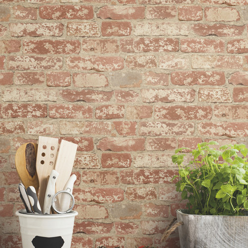 Wayfair | Peel & Stick Brick, Wood, Stone Wallpaper