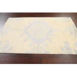 One-of-a-Kind 4'11" X 7'10" New Age Area Rug in Beige