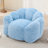 Blue Pillow Chair, Faux Fur - Fouling, Non Slip Bottom, High Density Foam Filling, No Assembly, For Relaxing In Bedroom Adult Pull Ring Easy Movement, Fouling Fur, Design, Foam, Living Room And-1166376178