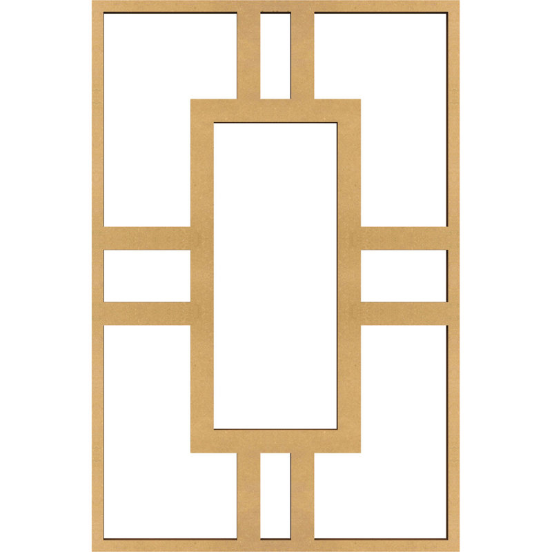 Hastings Decorative Fretwork Wood Wall Panels, 11 3/8"H x 7 1/2"W x 1/4"D, Natural