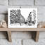 «Bustling City Street Esquisse», art abstrait classique, impression d'art mural-497567379