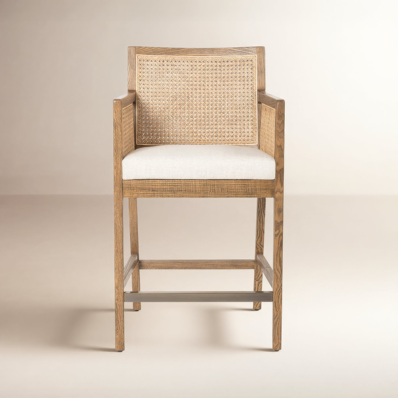 Octavia Counter & Bar Stool, Counter Stool (27" Seat Height), Natural, Beige