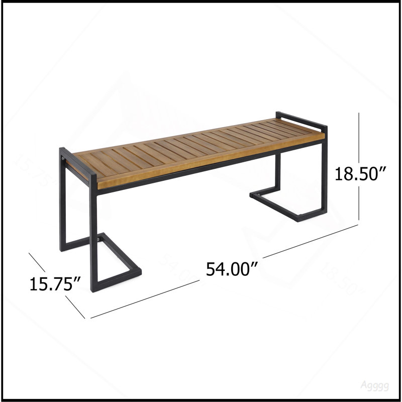 BANC HOPKINS INDUSTRIAL BOIS ET MÉTAL, Teck