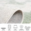 Tapis ivoire / vert / noir Agathla-489990245