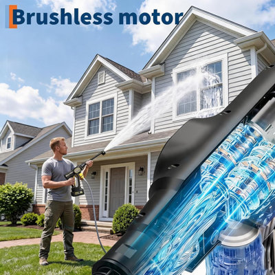 20V Cordless Cleaning Combo, 320 PSI Portable Pressure Washer & 750 CFM Leaf Blower Kit