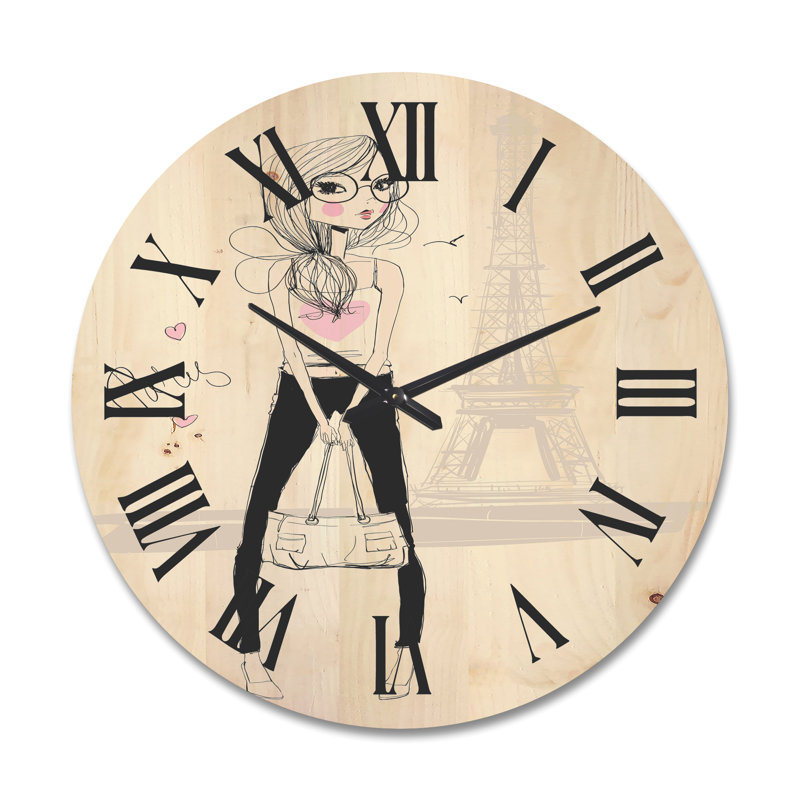 Horloge murale en bois, Très grand