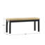 Banc rembourré en microfibre / microsuède Royalston