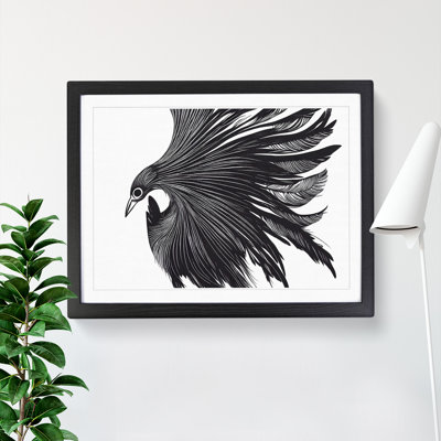 Imaginative Bird Abstract - Single Picture Frame Print