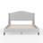 Martha Stewart Amelia Upholstered Platform Bed With Curved Headboard-97967492-97967494