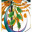 Colorful Tail Feathers Dual-Rotor Metal Wind Spinner