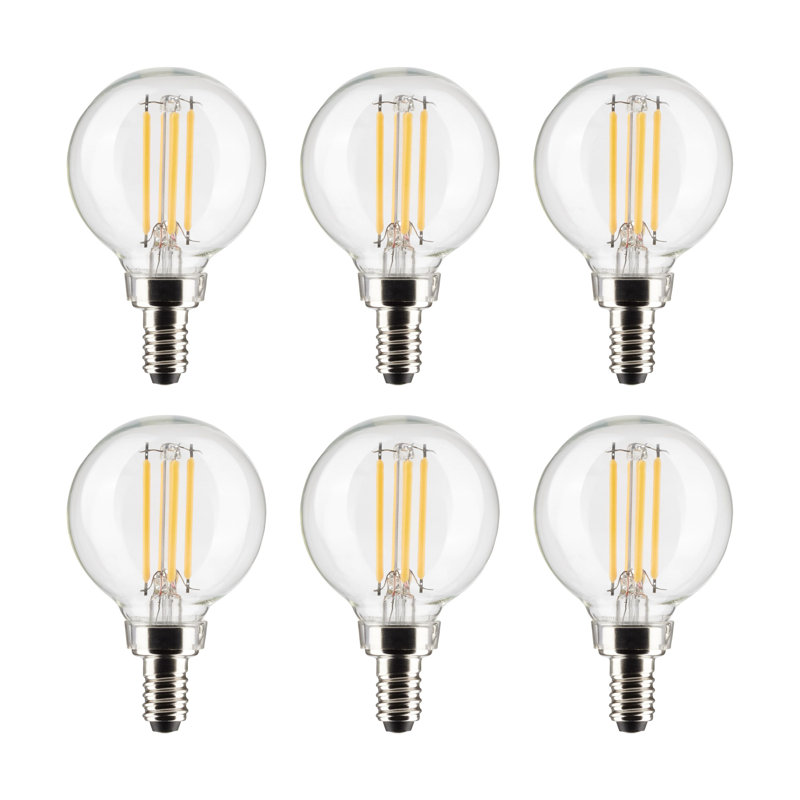 4 W (équivalent à 40 W), DEL G16,5, ampoule à intensité variable, culot E12 / candélabre, 4000 K