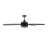 Gaia 52 inch Matte Black Indoor Ceiling Fan with LED Light and Remote Control
