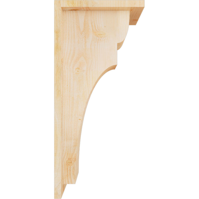 Yorkshire Yorktown avec plaque arrière, H 22 po x l 6 po x P 10 po, Sapin de Douglas, Sciage brut
