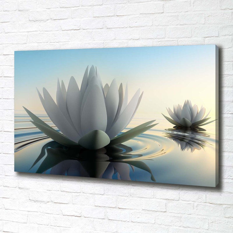 Lotus Flower - No Frame Print on Canvas