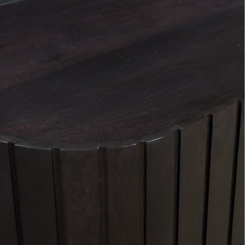 Povera 72'' W Solid Wood Sideboard, Black