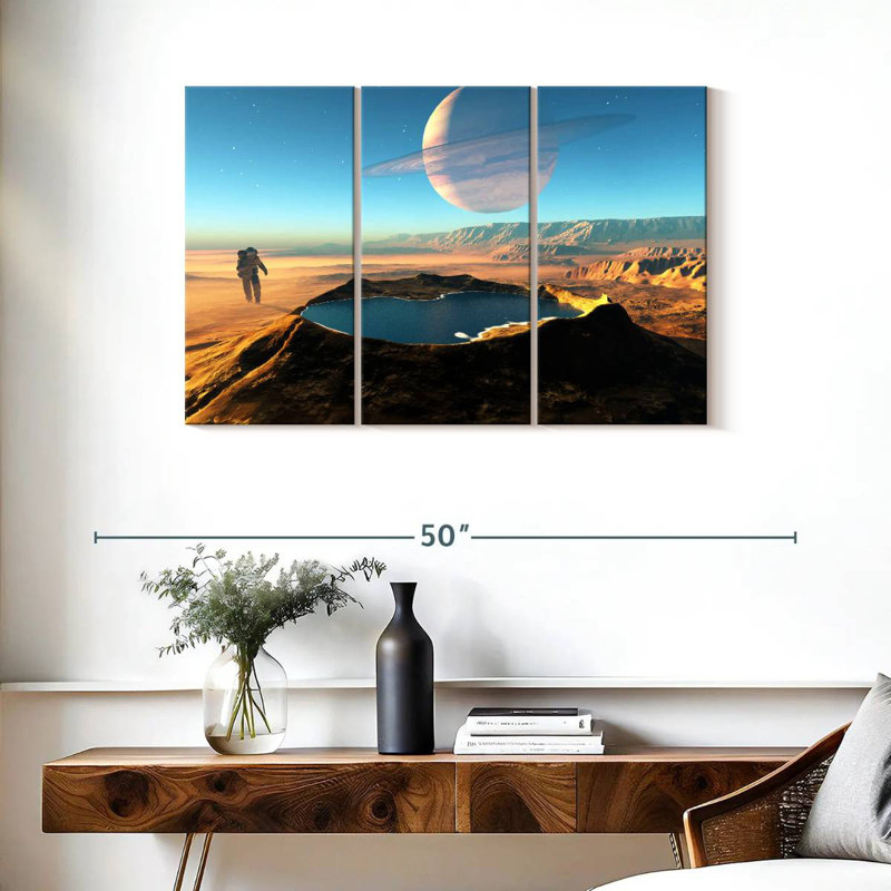 Kelan Space Crater, 24" H x 38" W
