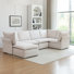 Hepworth Dejohn Corduroy Sectional Sofa With Solid Wood Legs