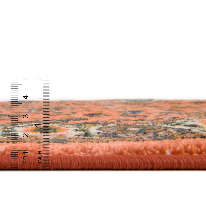 Tapis oriental brun / orange Hylan, Tapis de couloir 2 pi 2 po x 5 pi