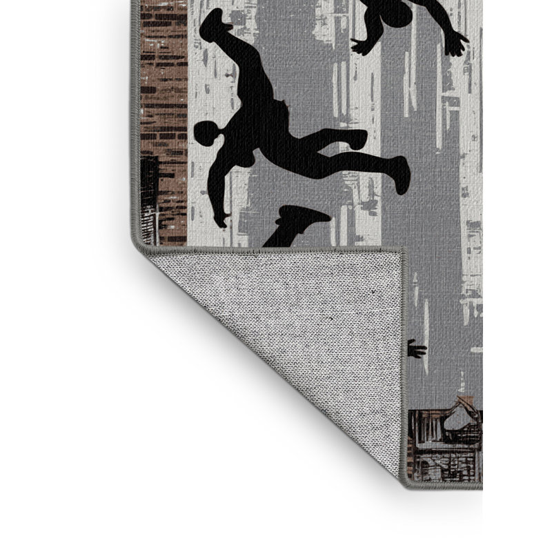 Tapis lavable Parkour Sports, Carré 7 pi x 7 pi