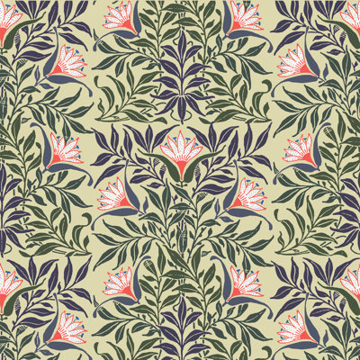 Signature Flowervine 10' L x 24" W Wallpaper Roll