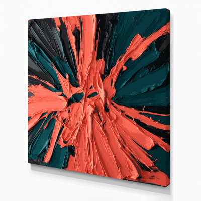 Neo Expressionism Blue Canvas Wall Art