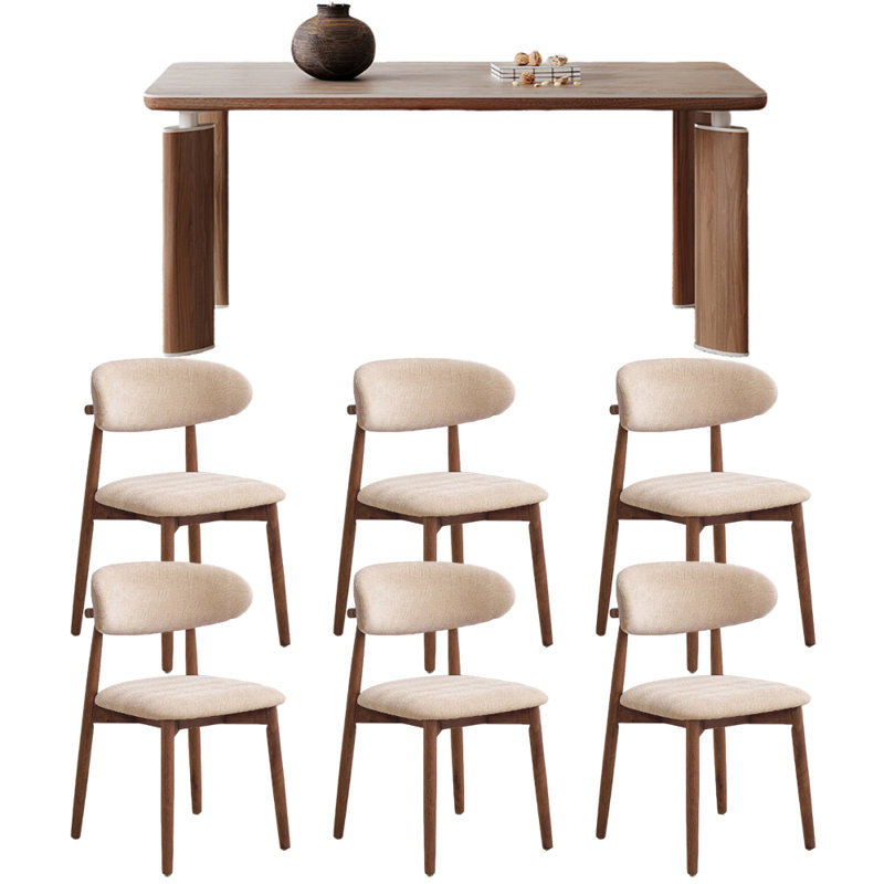 Ensemble de table de salle à manger Durable Rock Slab, H 29,52 po x L 62,99 po x l 31,49 po