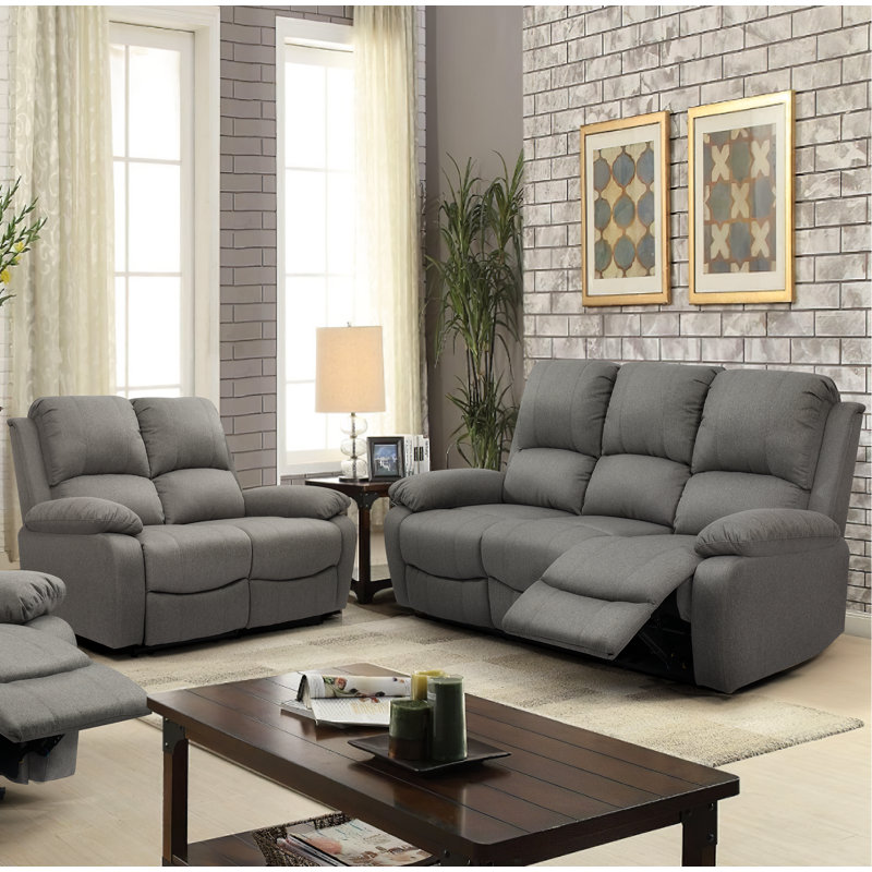 Maurina 2 - Piece Living Room Set, Light Grey