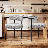 Upholstered Dining Chairs, Modern Kitchen Chairs With Curved Backrest And Metal Legs For Dining Room-588305465