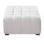 Repose-pieds blanc polyvalent Boucle